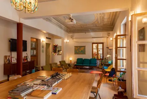 City Circus Hostel common room, Athens